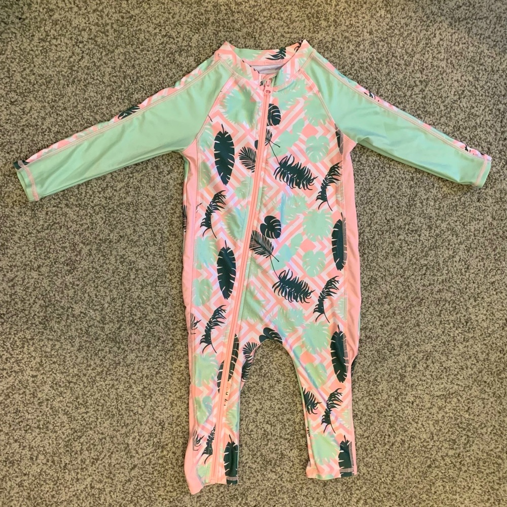 SwimZip Long Sleeve Romper Swimsuit